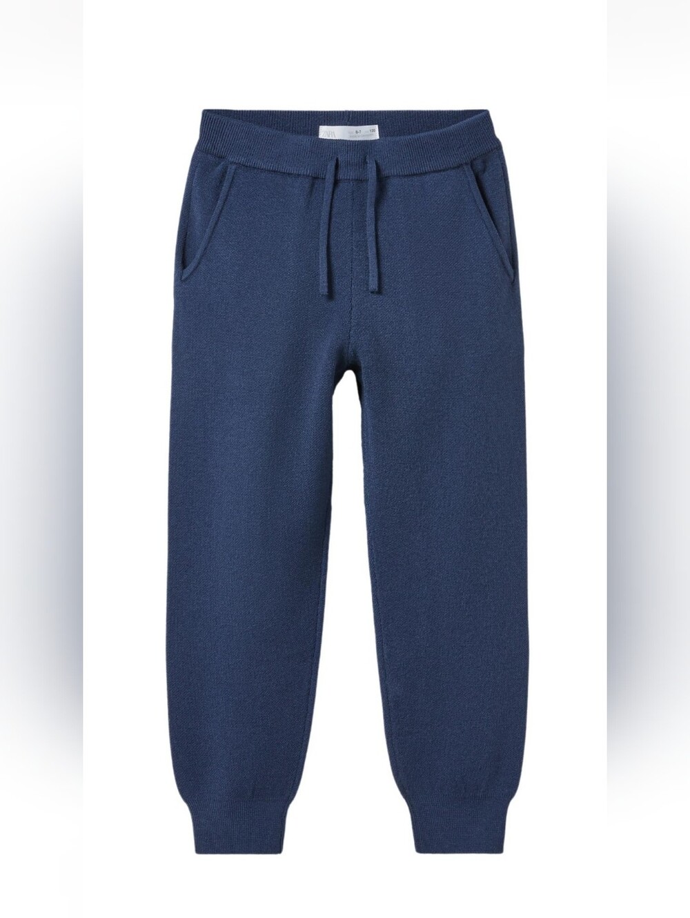 Zara Boys Navy Knit Jogger Pants